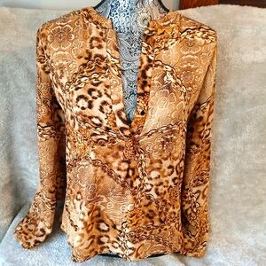 Leopard Print Women's Top size medium